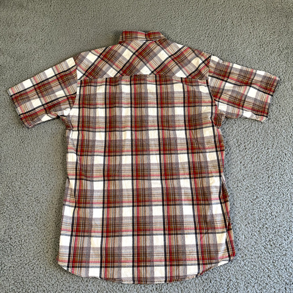 Pendleton Shirt Men's Medium Multicolored Plaid Trucker Button Up‎ Cotton - Picture 5 of 9